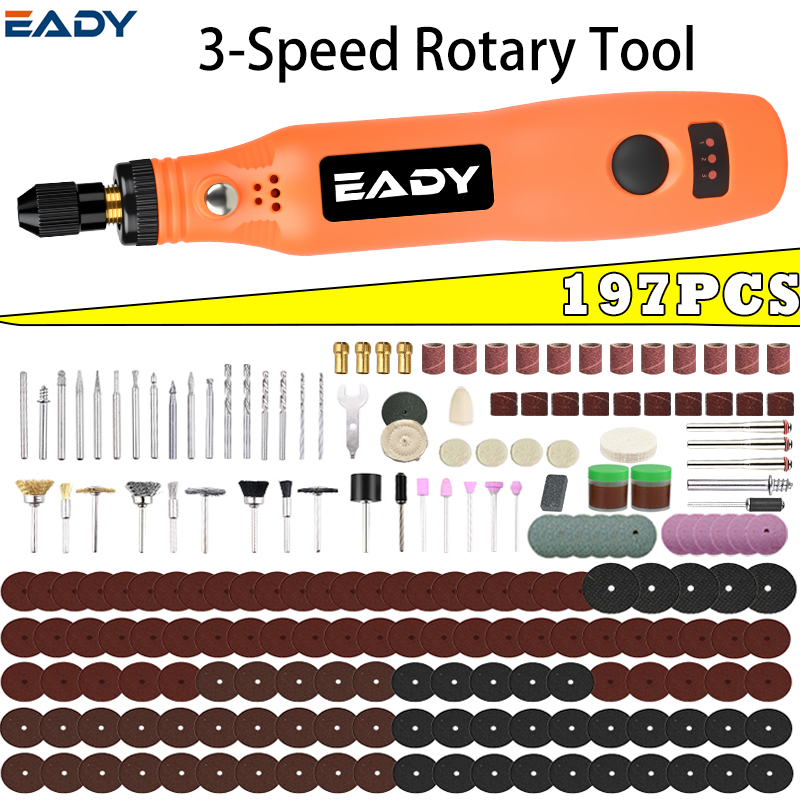 Power Tools Wood - Kit di utensili rotanti senza fili