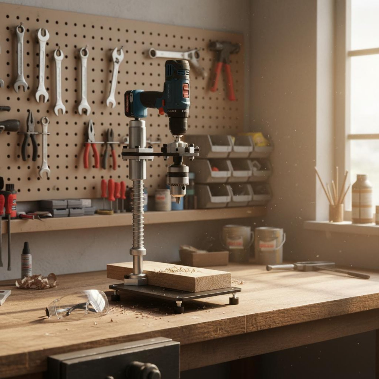 Power Tools And Hand Tools - Supporto per Trapano a Colonna, Stabile,