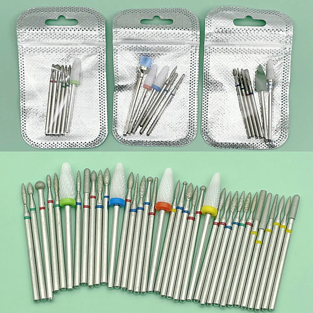 Power Tools Total - 6 pezzi fresa per manicure punte