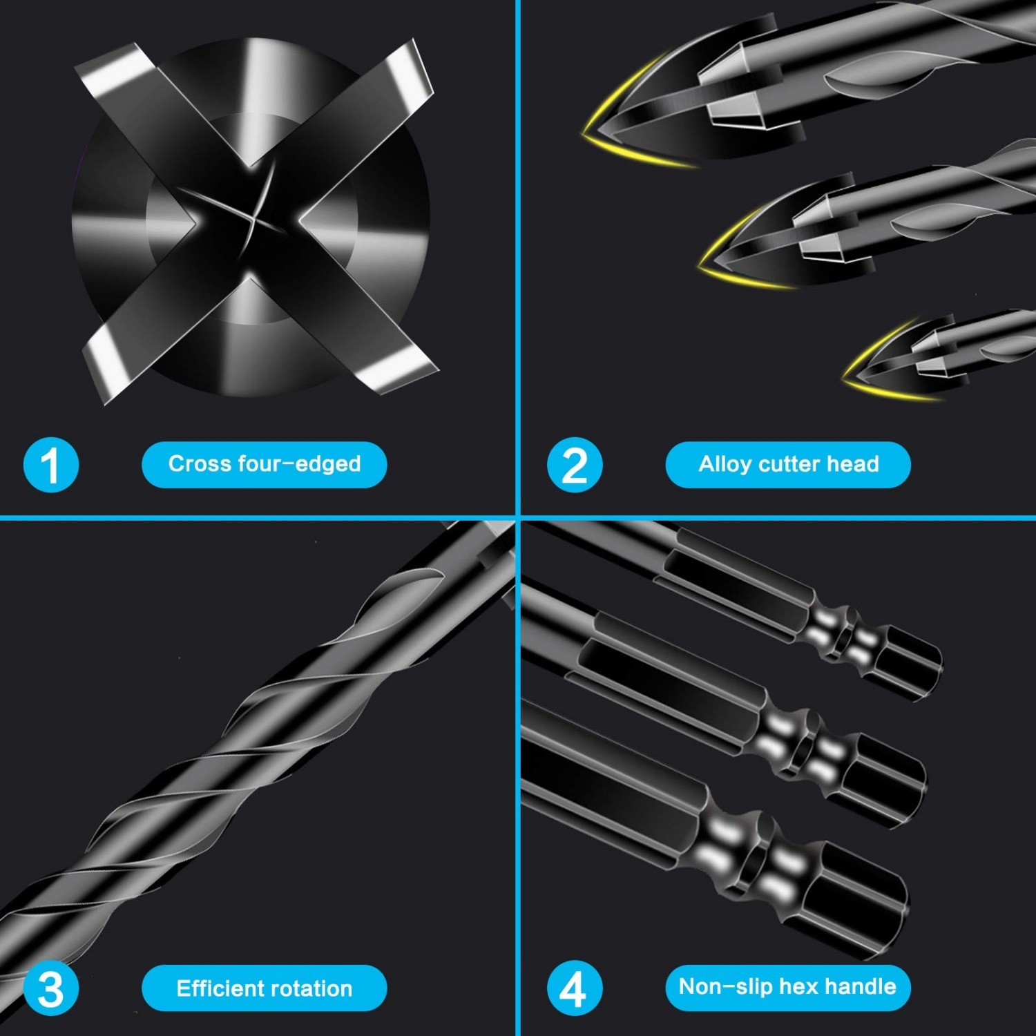 Set di 10 punte esagonali a cr - Power Tools Kobalt recensione e prezzo